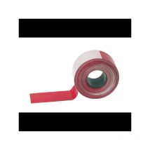 Ruban de delimitation plastique rouge et blanc largeur 80mm longueur 500m Catu