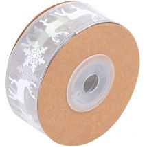 Feiyue - Ruban de flocon de neige 1 pièce 10 mètres Ruban de garniture de flocon de neige Ornement d'arbre de Noël chic créatif Décoration de nouvel