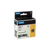 Dymo - Ruban de marquage l. de bande 19 mm l. de ruban 55 m ruban en vinyle noir sur b (Par 5)