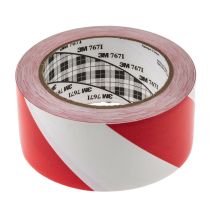 3M - Ruban de marquage Rouge, Blanc Scotch 767, 50mm x 3 x 0.1 m ( Prix pour 1 )