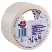 Ruban de masquage – 50 mm x 25 ml – Faible adhésion pour surfaces délicates – EUROCEL