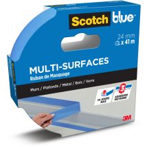 Ruban de masquage scotch l.24 mm x L.41 m multisurface - Scotchblue