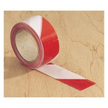 Ruban de chantier bicolore blanc/rouge dim 5CMX100M L'outil Parfait 1518000