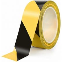Ruban de signalisation Ruban de marquage en PVC de 33 x 5 cm Ruban de barrière Jaune et Noir Ruban adhésif de Protection Ruban adhésif Zones de