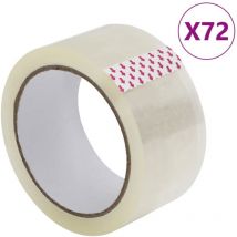 Ruban d'emballage 72 pcs transparent 48 mm x 66 m