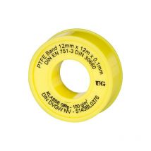 Ruban d'isolation ptfe FRp (filet a pas grossier) - 1 pce noyau jaune/ gaine jaune