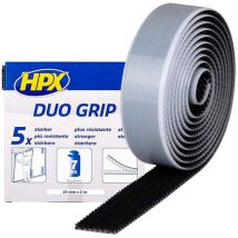 Fixation Duo Grip À Clip Réajustable - Noir 25mm X 2m Hpx
