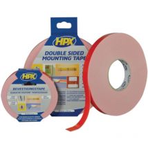 Ruban double face, mousse pour miroirs, blanc, 19 mm x 5m