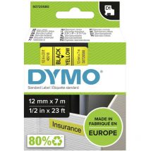 Ruban d'étiquetage Dymo D1 45018 Couleur de ruban: jaune Couleur de police:noir 12 mm 7 m