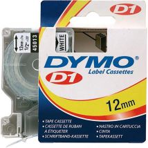 Ruban d'étiquetage Dymo D1 45013 Couleur de ruban: blanc Couleur de police:noir 12 mm 7 m