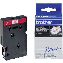 Brother - Ruban encreur tc TC-292 Couleur de ruban: blanc Couleur de police:rouge 9 mm 7.7 m