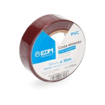 Ruban isolant 10mx19mm marron EDM
