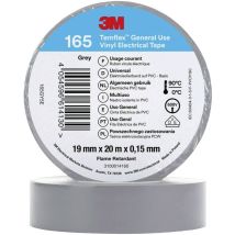165gy5e Ruban Isolant Gris (l X L) 20 M X 19 Mm 1 Pc(s) V064123 - 3m