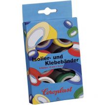 Jeu de rubans adhésifs pvc Coroplast 28839 bleu, jaune, rouge, noir, blanc, vert (l x l) 3 m x 19 mm acrylique 6 pc(s)