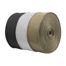 Ensoleille - Ruban isolant pour collecteur d'échappement, 15 m, 50 mm (blanc)