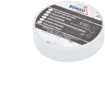 Ruban isolant pvc - Blanc - 15mm x 10m - Épaisseur 0,13mm - Qualité professionnelle