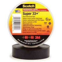 Ruban isolant 3M Scotch Super 33+ en pvc Noir 6m x 19mm x 0.18mm ( Prix pour 1 )