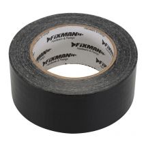 Ruban large toile ultra robuste adhesif hd noir 50 mm, 50 mètres