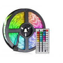 Ruban Led 5050 5m Lumière Ip65 Alimentation 12v Télécommande Rvb 13w/m 0245