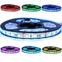 Sysled - Ruban Professionnel rgb 5050 - 60 leds/m 1 à 10 mètres au choix (IP65) Longueur: 5 mètres - Controleur- telecommande: Contrôleur
