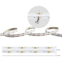 Ruban LED de 5 mètres CCT 12V- COB 576 LED au mètre- IP20-Blanc chaud Blanc Froid