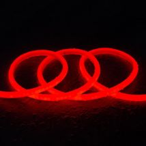 Ruban Néon led Dimmable 220V ac Circulaire SFLEX14 IP65 sur Mesure coupe tous les 100 cm Rouge 1 m