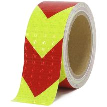 Ruban réfléchissant rouge et jaune ruban réfléchissant haute visibilité étanche 5 cm 10 m ruban ré