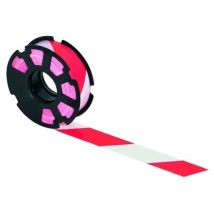 Ruban 'Rubaplast' Rouge Blanc 500Mx50mm Taliaplast 540501