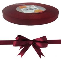 Ruban satin 0,65cm x 35y ruban décoratif bordeaux 32m