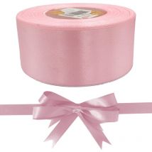 Ruban satin 3,8cm x 35y ruban décoratif rose 32m
