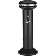 Cendrier sur pied D394xH1054 mm noir tôle d'acier