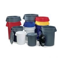 Rubbermaid - Couvercles empilables plastique gris d. 495 mm adapté à fût polyvalent 76 l