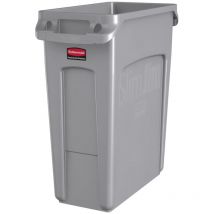 Wertstoffsammler 60l H635xB279xT558mm grau m.Lüftungskanälen Rubbermaid