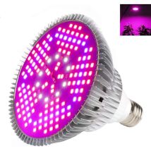 24W Ampoule de Culture à led, Panneau Haute Puissance E27 à Spectre Complet 200LED Hydroponiques à Effet de Serre à led Plante à Fleurs en Pot pour