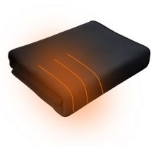 Sjlerst - Châle de Couverture Chauffante usb, Plaid Chauffant 150x80cm, Couverture Électrique avec 3 Niveaux de Température,noir