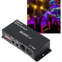 Sjlerst - dmx Contrôleur, dmx 512 Console, 4 Canaux Equipment pour dj Disco Light Party scène Eclairage de Chambre Salon Salle