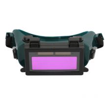 Sjlerst - Schweißbrille, Solar Auto Darkening Eye Mask Schweißbrille Schweißer Augenschutzbrille(Dunkelgrün)