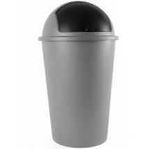 Markenartikel - deuba Kitchen Bin 50L Plastic Dustbin with Sliding, Removable Lid Rubbish Recycle Basket Home Waste Paper Bin Dustbin, Paper Basket