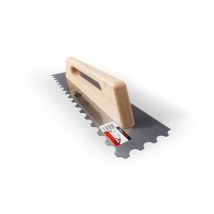 Kamm Mit Stahlkleber 28 Cm – Geneigte Zähne 10x10 Cm – Griff Rubiflex – Rubi