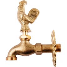 Rubinetto a gallo in ottone con rosetta