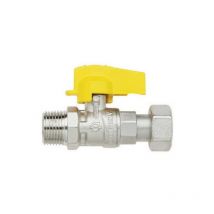 Rubinetto a sfera diritto con levetta normgas maschio-girello femmina 1/2' x 3/4' FIV