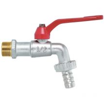 Rubinetto a sfera con maniglia a leva - m 1 con portagomma f 1