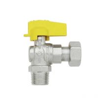 Rubinetto a squadro maschio con dado girevole 1/2 x 1/2 g F.i.v.
