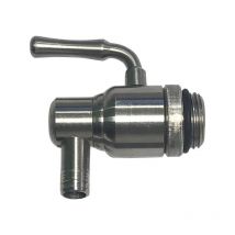 Rubinetto acciaio Inox 1/2 ' per fusto fusti contenitore olio antigoccia ghiera