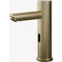 Kroos - Rubinetto automatico moderno per lavabo, acqua fredda Oro spazzolato - Pula