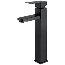 Ubeegol - Rubinetto Bagno Nero Alto Miscelatore Lavabo Bagno Rubinetto Lavabo in Acciaio Inossidabile 304