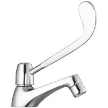 Rubinetto collo cigno a leva clinica cromo