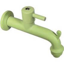 Rubinetto Colorato per Fontana da Giardino in Ottone Belfer RUB/023 Verde Acido