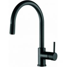 Luisina - Rubinetto da cucina con doccia RC35/DO nero opaco