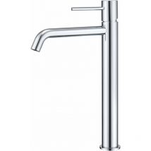 Imex - Rubinetto da lavabo alto monocomando Modello monza Alto beccuccio Colore grigio finitura cromata [ ]